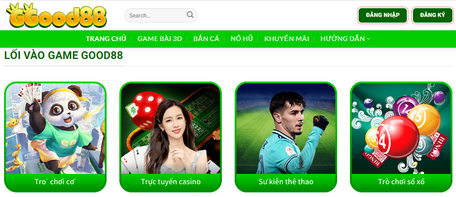 Giới Thiệu Good88 - Trang Cá Cược Uy Tín, Tặng CODE 4 Giới thiệu nhà cái Good88 với TOP trò chơi cá cược hay